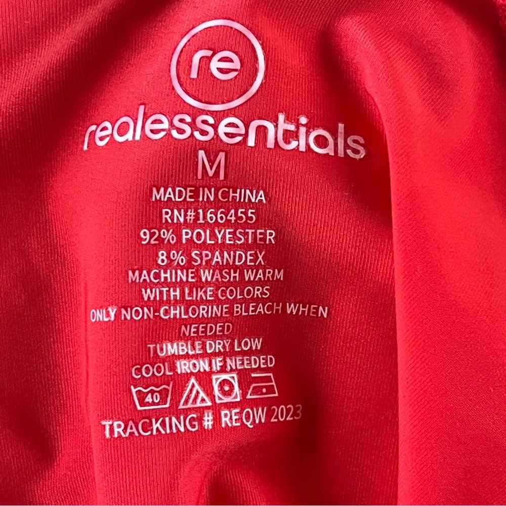 Two RE Red and Gray Hooded Long Sleeve Training Shirts Size M - Picture 4 of 4
